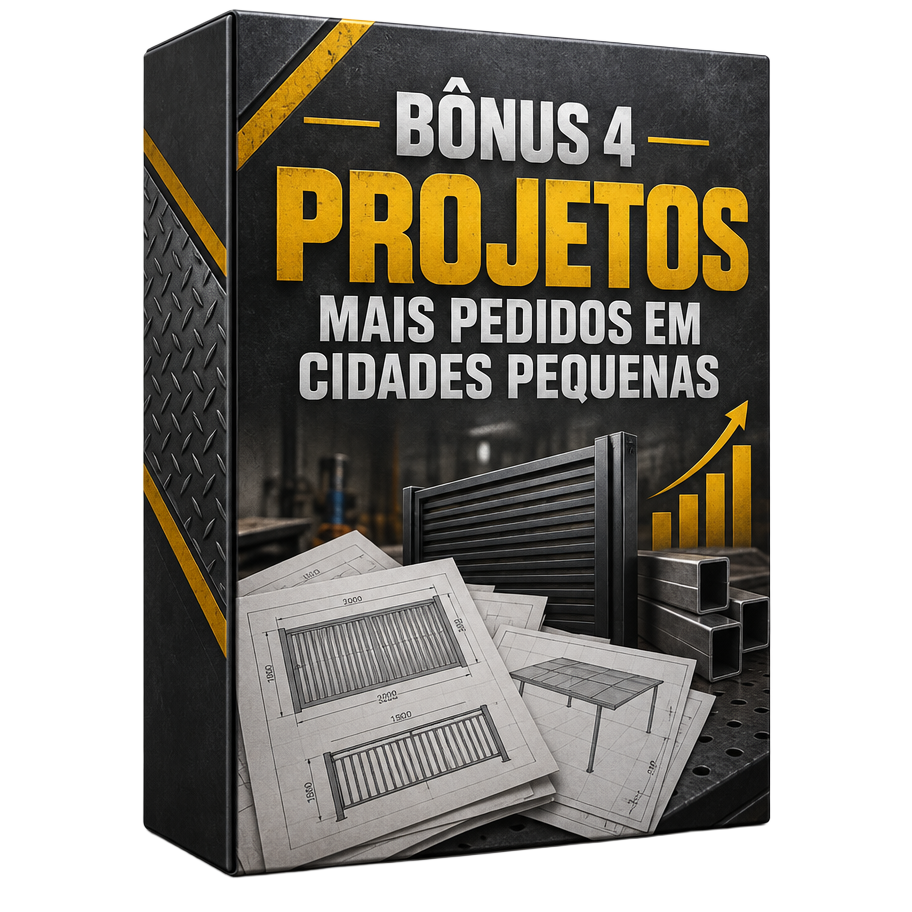 Mockup do bônus 4: Projetos mais pedidos em cidades pequenas