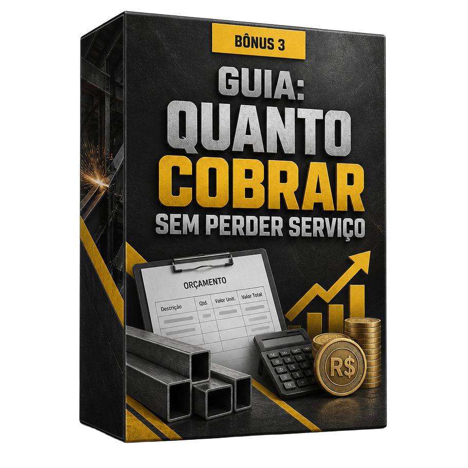 Mockup do bônus 3: Guia: quanto cobrar sem perder serviço